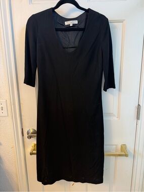 Andrea Polizzi for Rex Lester Classic Black Scoop Neck Women's Dress